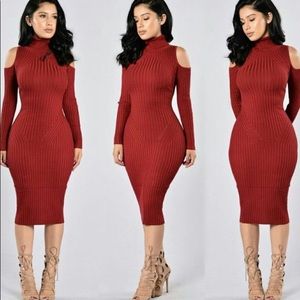 Fashion Nova Cold shoulder Dress👗